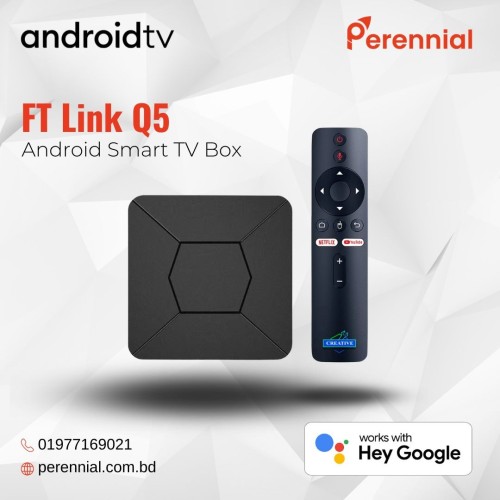 Top-Tier Option - Android TV Box 4K- Q5 Android 10.0- 2GB RAM 8GB ROM -  Highly Durable - Upscaled Reliablity