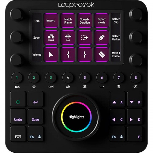 Loupedeck CT Custom Editing Console for Photo Video Music and Design ...