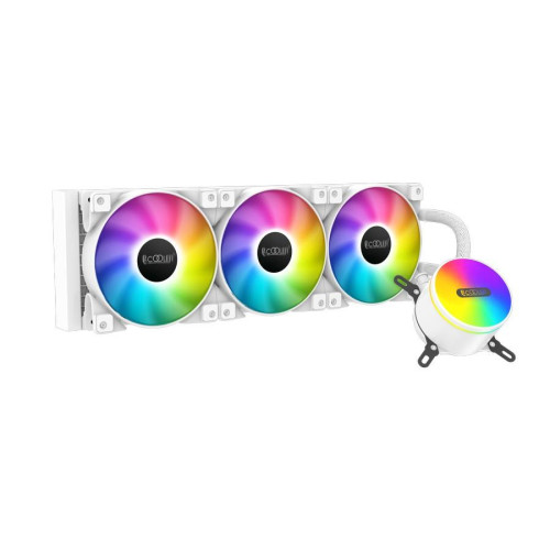PCCooler GI-CX360 ARGB 360MM CPU Liquid Cooler (White)